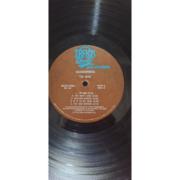 The Who Quadrophenia 2xLP 1973 MCA Track Records Gatefold Original Press VG+VG+ - Picture 10 of 16